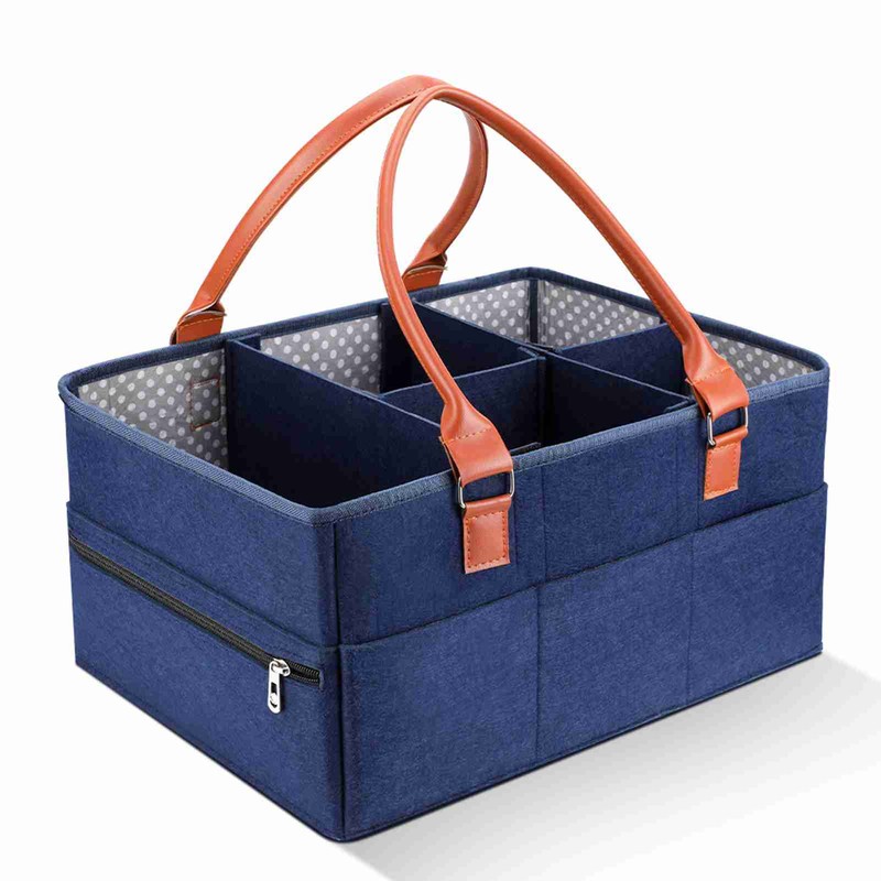 Baby Diaper Caddy Organizer, Large Portable Nappy Storage Basket Personality