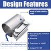Dianrui 2PCS 2.5" Butt Joint Stainless Steel Clamp Band ,2.5"