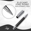 ZenZoi Carbon Fiber Executive Rollerball - Premium Writing Fine Point