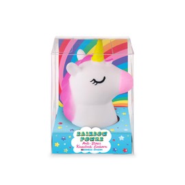TRENDHAUS 969101 - Unicorno antistress Rainbow Power da schiacciare, ca. 10,8 cm, squishy a forma di unicorno, pallina antistress per bambini e adulti