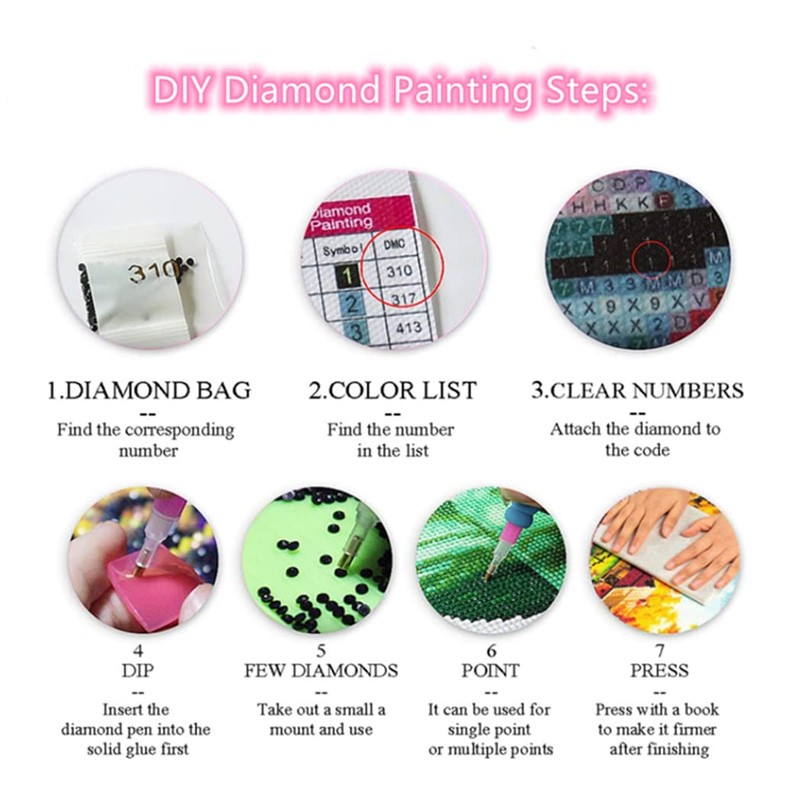 LXTONG Angel Baby Diamond Art Kit, 5D Full Round Drill,