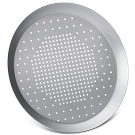 Pizza Pans with Holes, Beasea 8.5 Inch Food Network Pizza Pan Heavy Duty Aluminum Alloy Round Pizza Tray Perforated Pizza Crisper Pan Pizza Baking Tray Bakeware for Home Restaurant Kitchen Air Fryer