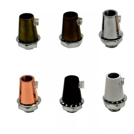 LEDSone Vintage Pendant Light Strain Relief Metal Black Cord Grip Retro Cable Lock - 10mm Nut for Pendant Lighting, Industrial Style Fixture, Durable and Secure Cable Clamp (5pk)