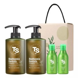 TS 어성초샴푸 500g x 2개 & 프리미엄샴푸 100g x 2개 TS Ginseng Shampoo 500g x 2 & Premium Shampoo 100g x 2