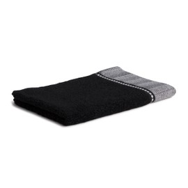 möve Guest Towel, 85% Baumwolle / 10% Viskose aus Bambus-Zellstoff / 5% Leinen Black, 30 x 50 cm
