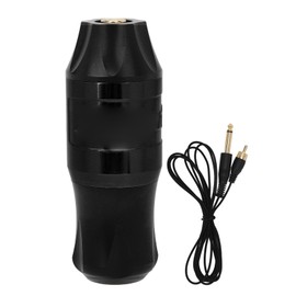 Rotary Tattoo Pen All in One Professional High Frequency Strong Power Tattoo Machine with RCA Cord Black
