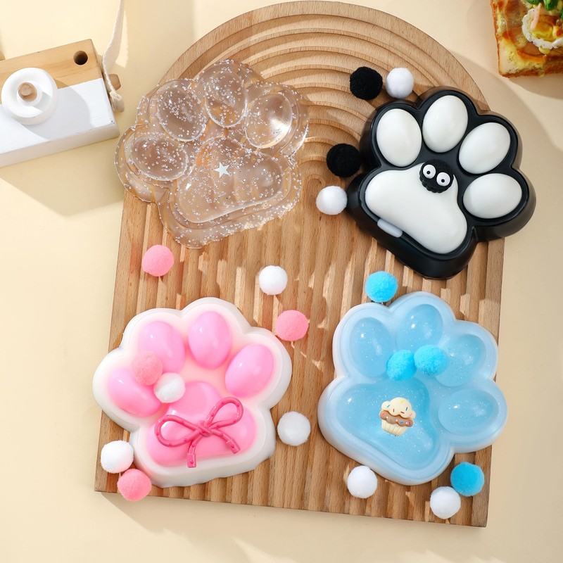 Handmade Cat Paw Taba Squishy Toys,Anxiety and Relaxation Perfect Desk