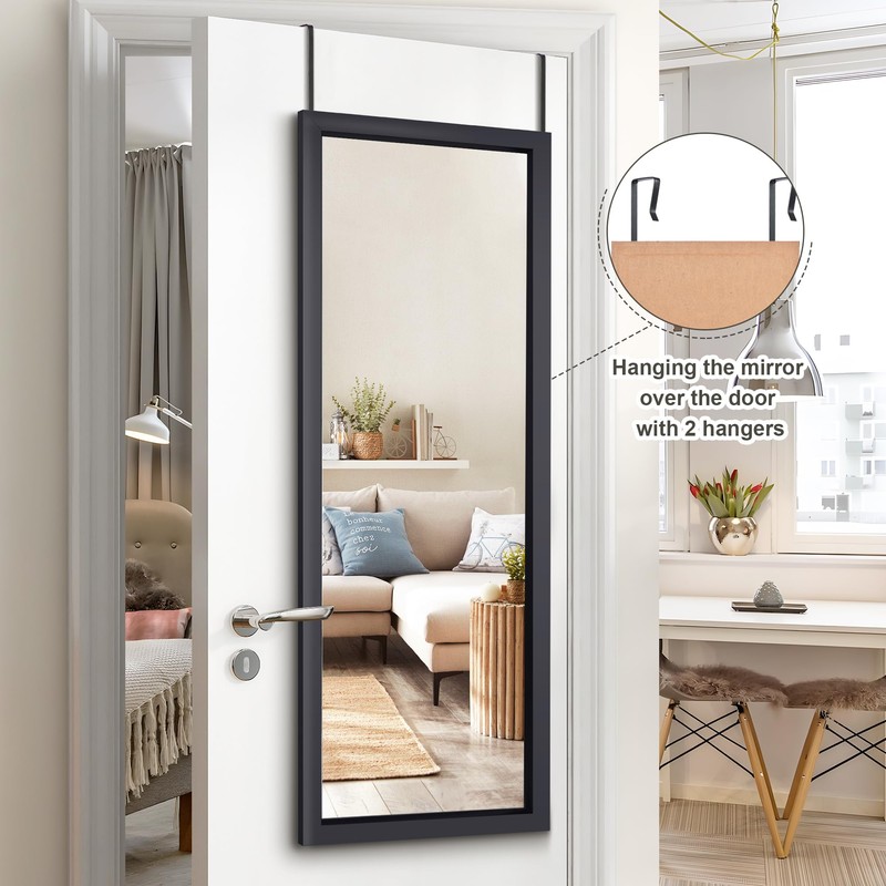 PexFix Door Mirror Full Length 51"x18" Over The Door Rectangle