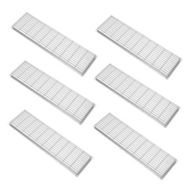 Outanaya 6pcs Breathable Air Vent Covers Rectangular for Cabinets Closets and Wardrobes Durable Plastic Design for Improved Air Circulation and