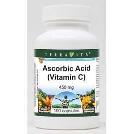 Ascorbic Acid (Vitamin C) - 450 mg (100 Capsules, ZIN: 512621) - 3 Pack