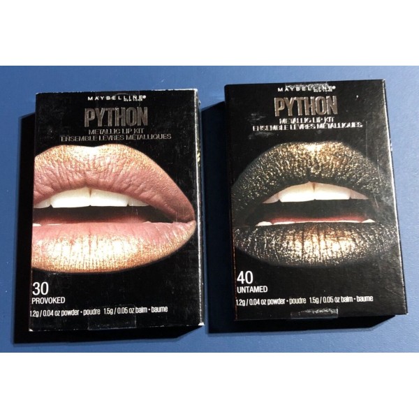 Maybelline Python Lip Kit, #30 Provoked and #40 Untamed