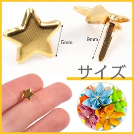 Cotter Pins, 100 Pieces, Star Splitter Pins, Push Tacks, Fasteners, Easy to Bend, Strong Fastening, Mini Cotter Pins, File Cards, For Securing Documents Organizing, Decoration, DIY Accessories (Gold)