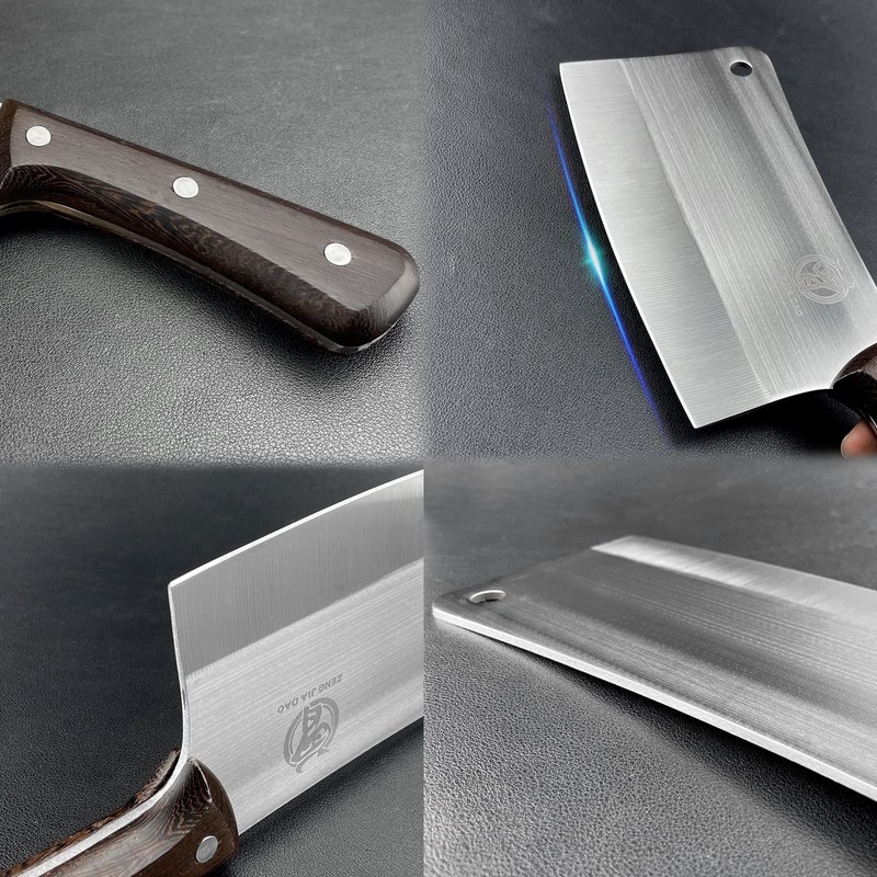 ZENG JIA DAO Meat Cleaver, 7'' Chinese Chef's Kitchen Small