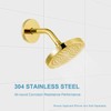OFFO Extra Large Shower Arm Flange Bright Gold 3.5" in