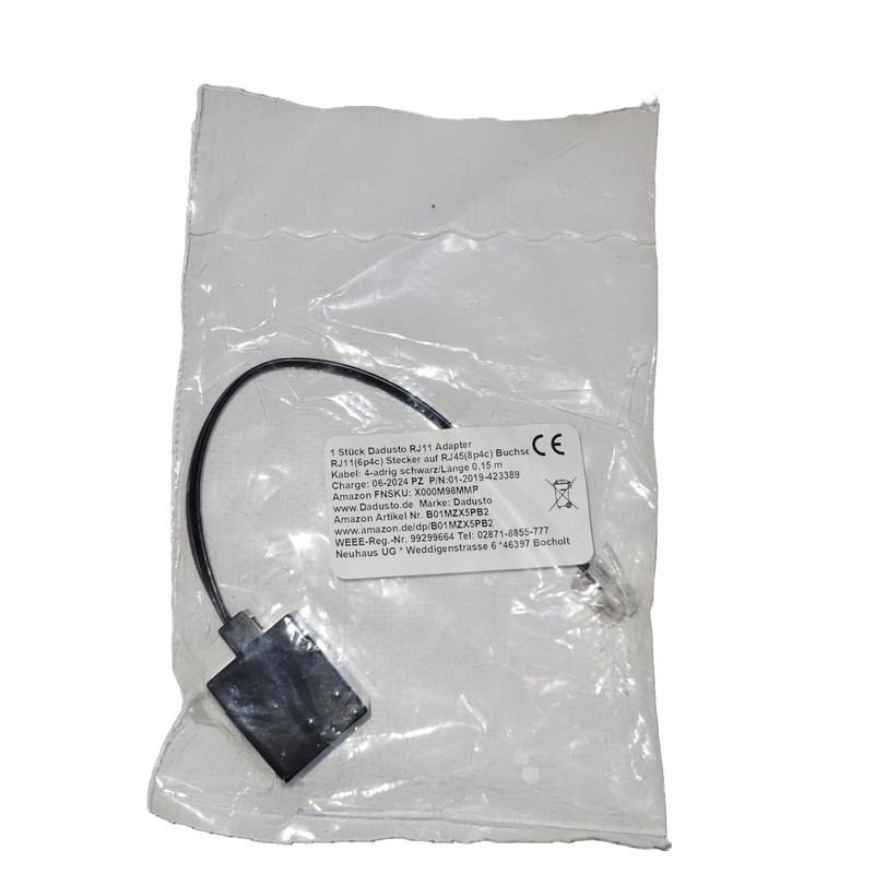 Dadusto RJ11 6p4c Male to RJ45 8p4c Female 4 Core