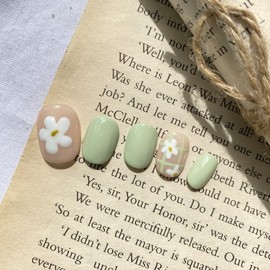 Unique Flower Nail Tips - Mediaval / 유니크 플라워 네일팁 - 미디오벌