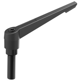 Skweawert Clamping Lever Handles, M6 x 50mm Male Thread, Adjustable Quick Release Locking Rotating Screw Bolt Stud Knobs Apply for Lathe Machinery, Black