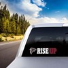Fanmats 61369: Atlanta Falcons 2 Piece Team Slogan Decal Sticker