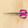 STALEKS Pro Professional Cuticle Scissors 25 mm Ergonomic Rings Stainless