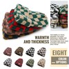 Clakllie Winter Stocking Beanie Hat Foldable Knitted Hats Roll-up Edge