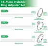 Anpro Ring Sizers for Loose Rings: Adjustable Silicone Ring Size