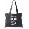 Tardis Bad Wolf Tote Bag (Black)