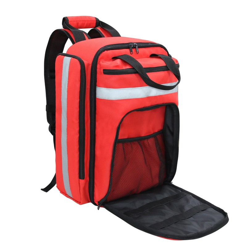 First Aid Bag Multi-Pocket Empty Emergency Backpack First Responder Trauma