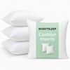 NIGHTSLEEP NIGHTSLEEP Pack of 4 Extra Deep Filed 18x18 Inches
