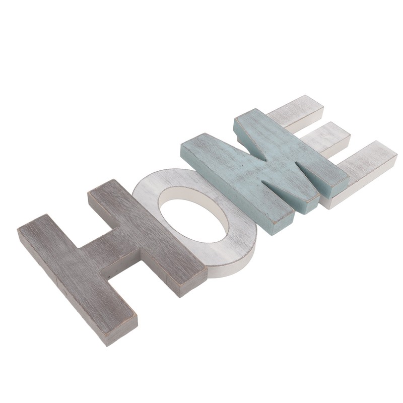 Wood HOME Sign Distressed Retro One Piece Design Exquisite Wooden