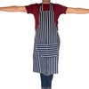 Pinochukka Durable Chef's Apron with Double Pockets, Adjustable Polyester Straps