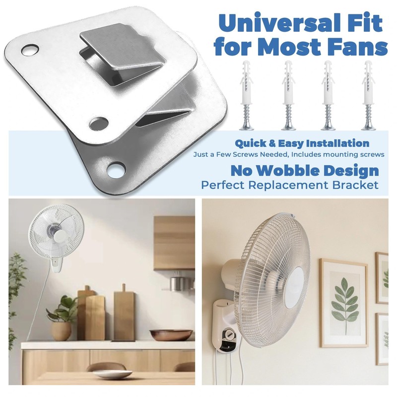LUTQ 2-Set Heavy Duty Wall Fan Mounting Bracket - Solid