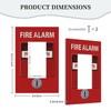 LOLREAI Decorative Outlet Covers Red Fire Alarm Novelty 1 Gang