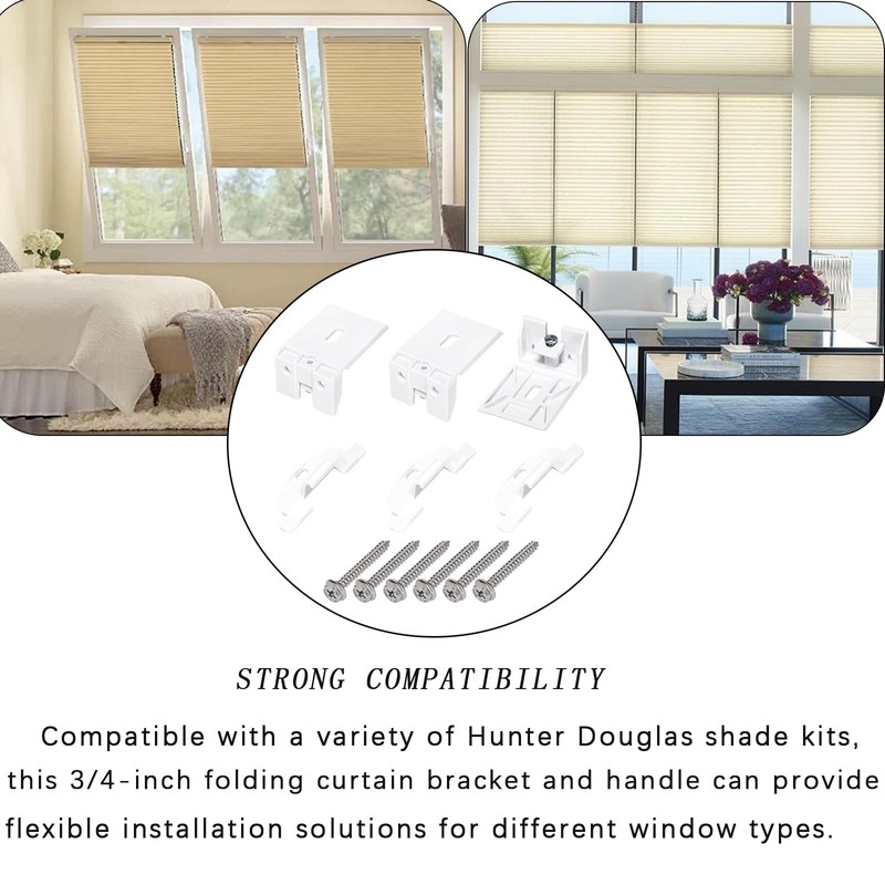 3/4" Blinds Shade Brackets Blind Clips and Pleat Lite Rise