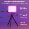 RGB LED Video Light V10, LED Video Light Dimmable 3000