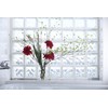 FOYER 2300031 Unbreakable Flower Base Polycarbonate, Stylish, Height 9.4 inches