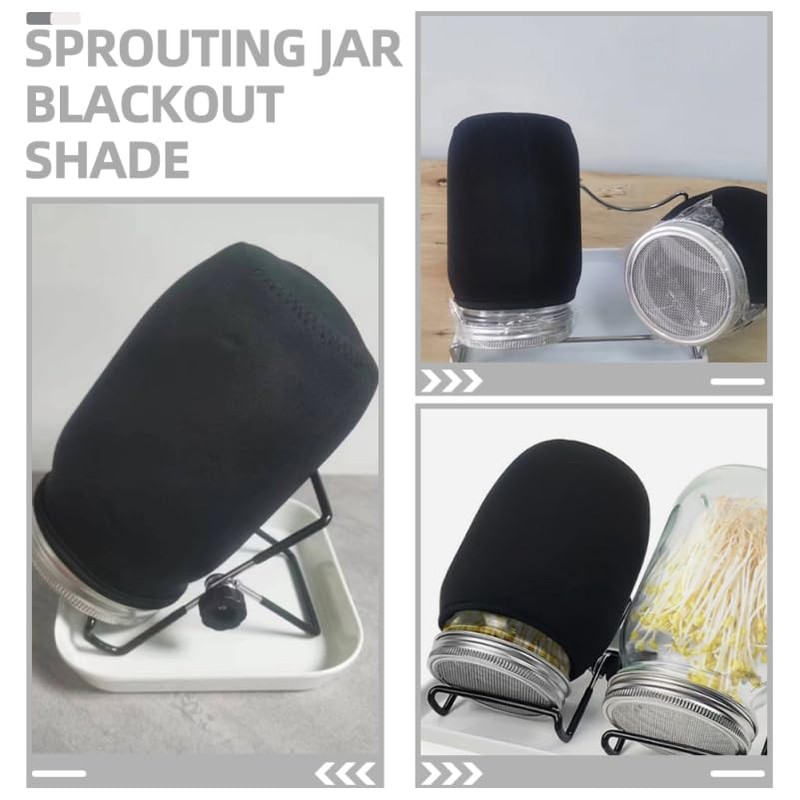 Cabilock 2pcs Blackout Sleeves for Jars Protective Covers for Sprouting