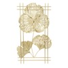 Ginkgo Leaf Wall Hanging Decor Metal Iron 3D Golden Ginkgo