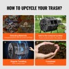 VEVOR Compost Bin, 43-Gal Dual Chamber Composting Tumbler, Large Tumbling