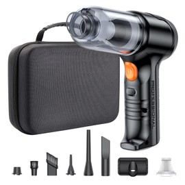 SEALIGHT Mini Car Vacuum Wireless, High Power Suction and Air Duster, Lightweight and Compact Handheld Vacuum, Portable Vacuum Cleaner for Car, Home, Office, Pet