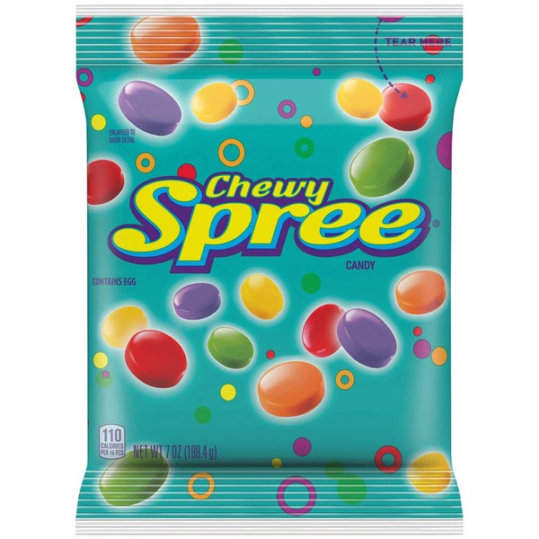 Spree Chewy Candy, 7 Ounce, Pack of 12