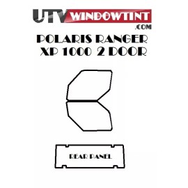 Polaris 2018+ Polaris Ranger Pre Cut Professional Window Tint - Carbon 20%