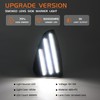 FetonAuto White Front Bumper LED Side Marker Lights Assembly for