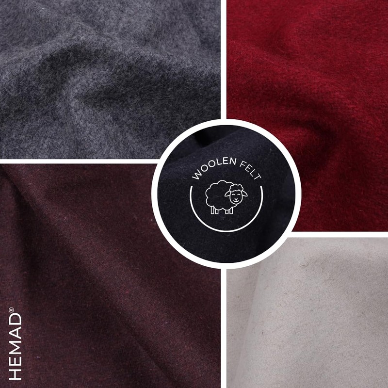 HEMAD Medieval Karamphi Wool Felt Cover Brown, Black, Green, Red,