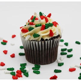 Tiny Christmas Tree Shaped Themed Hard Candies 8 Ounce Bag For Xmas Office Events & Parties