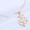 Soulsisters 18K Gold Plated Anchor Heart Cross Necklace, Gold, No