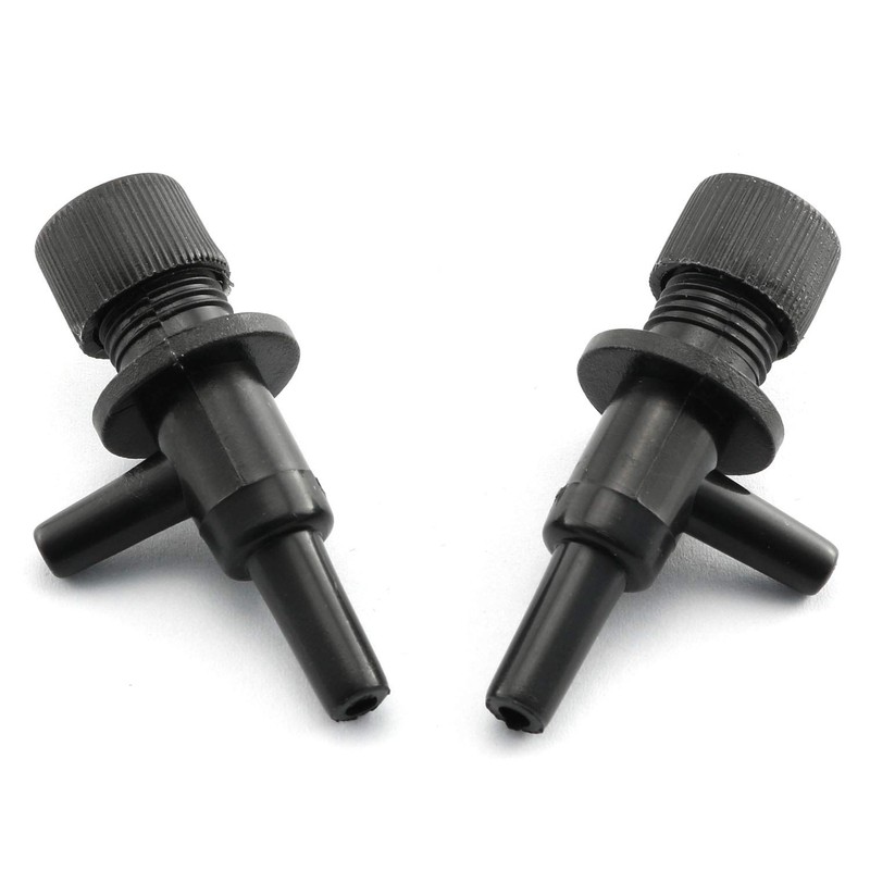 DGZZI Aquarium Air Pump Valve 5PCS Black 2 Way Fish