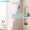 Kuzor 1Pc 304 Stainless Steel Shower Faucet Set, Rain Shower
