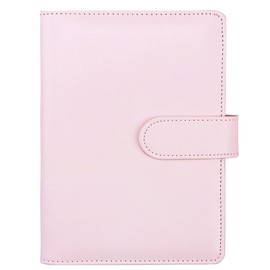 A6 Binder Budget Envelope Method Financial Planner Notebook Saving Organiser Ring Binder Wallet Notebook Money Planner 6 Holes Budget Planner Money Envelopes Organiser Set (Pink)