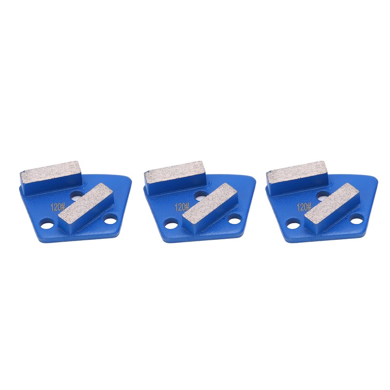 3Pcs Diamond Grinding Shoes Trapezoid Concrete Floor Aggreesive Cutting 2