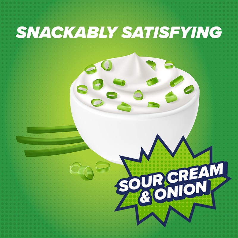 Pure Protein Popped Crisps, Sour Cream & Onion, High Protein